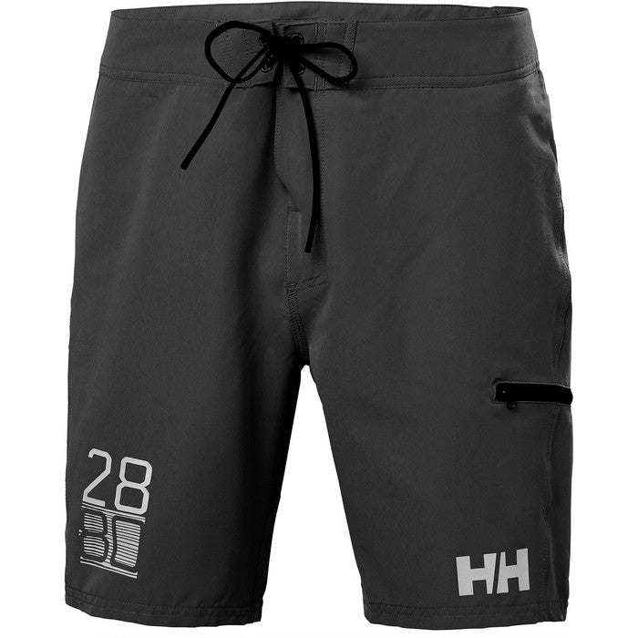 7040056180045 - Mens HP Board Shorts - Ebenholz Schwarz - Größe 33