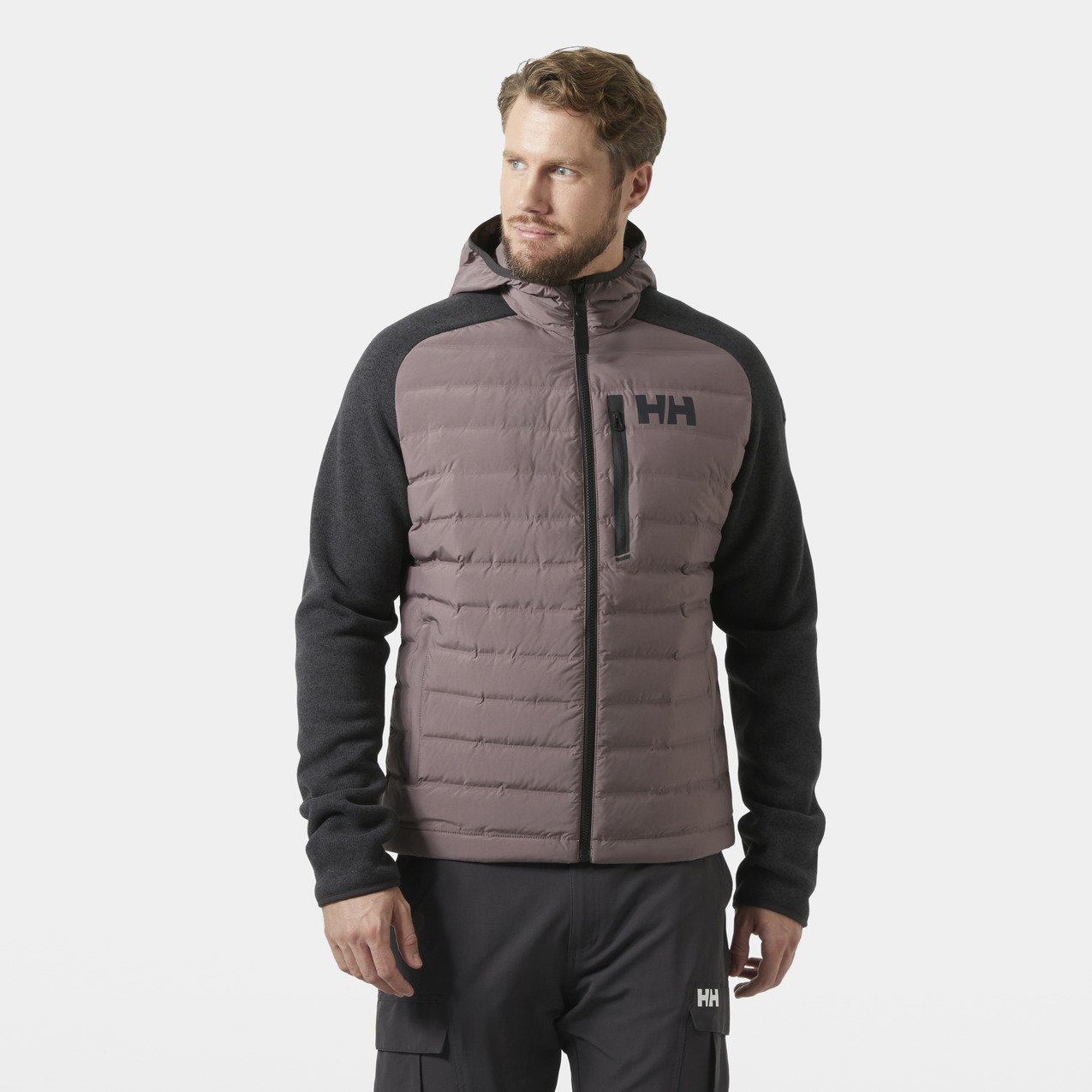 7042040077522 - Daunenjacke  mit Kapuze Arctic Ocean Hybrid