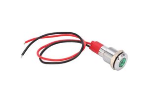 7049268435141 - SJLERST LED-Metallanzeigeleuchte wasserdichte Signallampe LED-Betriebsanzeige-Warnleuchte 10 Mm(220V)