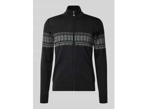 7054880374471 - Strickjacke mit Stehkragen und Reißverschluss