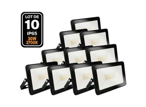 7061111542776 - Europalamp - 10 Projecteurs led 30W Ipad Blanc chaud 3000K Haute Luminosité