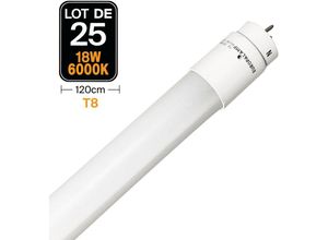 7061112245416 - Europalamp - 25 Röhren Neon led 18W 120cm 120cm T8 Blanc Froid 6000K Gamme Pro