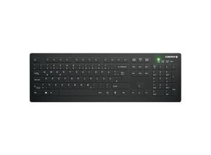 7061112455631 - CHERRY Active KEY MTA AK-C8112 Wireless Funk Tastatur Deutsch QWERTZ Schwarz Ergonomisch Geräuscharme Tasten Geeignet f Wischdesinfektion nach DGHM VAH