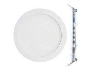 7061112851471 - Europalamp - 24W LED-Einbaustrahler Rund Extra-Platte Warmweiß 3000K