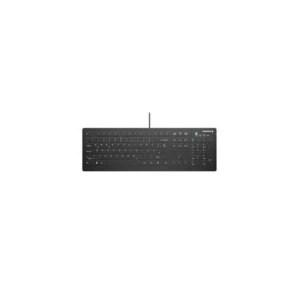 7061113207109 - CHERRY Active KEY MTA AK-C8112 Corded Kabelgebunden Tastatur Deutsch QWERTZ Schwarz Ergonomisch Geräuscharme Tasten Geeignet f Wischdesinfektion nach