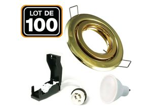 7061113532478 - 100 Einbaustrahler schwenkbar DORÉE GU10 LED 7W eqv 56W Warmweiß 3000K