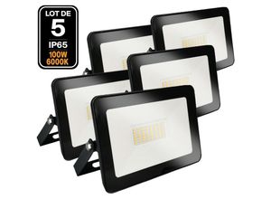 7061113870143 - Europalamp - 5 Fluter led 100W Ipad Kaltweiß 6500K Hohe Helligkeit