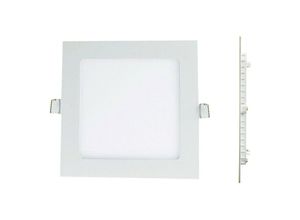 7061115661268 - Europalamp - LED-Einbaustrahler Quadrat Etra-Platte 12W - Warmweiß 3000K
