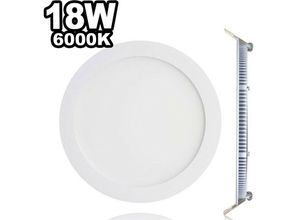 7061117621833 - Spot Encastrable LED 18W Rond Extra-Plat Blanc Chaud 3000K