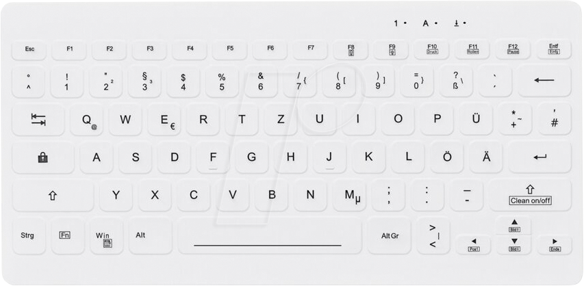 7061117684333 - AK-C4112 - keyboard - medical com - Tastaturen - Deutsch - Weiss