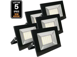 7061118059932 - Europalamp - 5 Projecteurs Led 10W Ipad 4000k Haute Luminosité