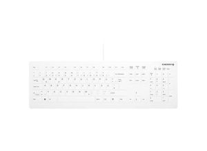 7061118086877 - CHERRY Active KEY MTA AK-C8112 Corded Kabelgebunden Tastatur Deutsch QWERTZ Weiß Ergonomisch Geräuscharme Tasten Geeignet f Wischdesinfektion nach DGHM VAH