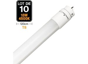 7061119455405 - Europalamp - 10 Röhren Neon led 18W 120cm 120cm T8 Blanc Neutre 4500k Gamme Pro