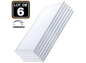 7061119629318 - Europalamp - 6 Dalles led 40W 120x30 dimmable Blanc Froid 6000k