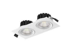 7070938065627 - The Light Group SLC DL04 Square X2 LED-Einbauleuchte 2700K weiß