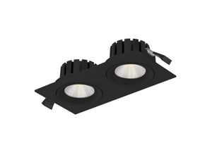 7070938065634 - The Light Group SLC DL04 Square X2 LED-Einbauleuchte 2700K schwarz