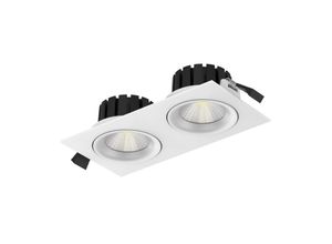 7070938065641 - The Light Group SLC DL04 Square X2 LED-Einbauleuchte 3000K weiß