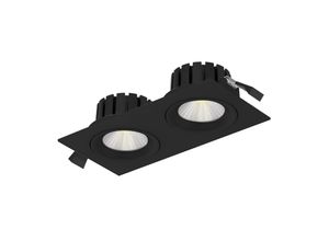 7070938065658 - The Light Group SLC DL04 Square X2 LED-Einbauleuchte 3000K schwarz