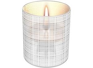 7090037737225 - TENDERFLAME Tischfeuer Lilly Dekokamine sandgestrahlt mit Glasumfassung Gr B H 10 cm x 12 cm weiß Windlichter Tischlichter