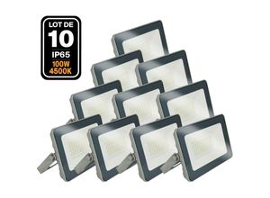 7109611285158 - Europalamp - 10 LED-Projektoren 100W ProLine 4000K Hohe Helligkeit