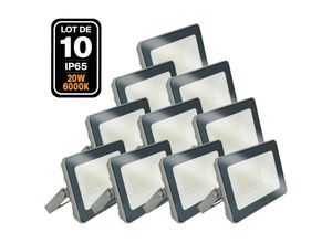 7109611805295 - Europalamp - 10 LED-Fluter 20W ProLine Kaltweiß 6500K Hohe Helligkeit