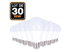 7141143766057 - Europalamp - 30 LED-Glühbirnen E27 10W Warmweiß 3000K Hohe Helligkeit 7141143766057 - Europalamp - 30 LED-Glühbirnen E27 10W Warmweiß 3000K Hohe Helligkeit