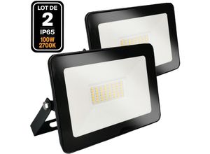 7141269339296 - Europalamp - 2 LED-Fluter 100W Ipad Warmweiß 3000K Hohe Helligkeit