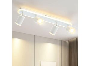 7148556122708 - Deckenstrahler led Deckenleuchte - Deckenlampe GU10 Metall Schwenkbar 330°Modern Deckenspot Warmweiß Strahler für Schlafzimmer Flur Esszimmer Küche