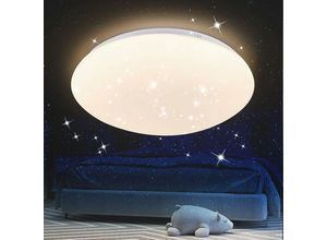 7148556127994 - Deckenlampe led Deckenleuchte Schlafzimmer - Ø30cm Schlafzimmerlampe Sternenhimmel Neutralweiß 18W Badezimmer Deckenbeleuchtung IP44 Wasserdicht