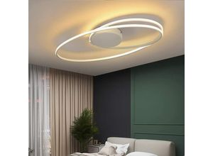 7280472781826 - Led Deckenleuchte Modern Wohnzimmer Deckenlampe in Ring-Design 36W 3000K Warmweiß Innen Deckenbeleuchtung für Wohnzimmer Schlafzimmer Küche Esszimmer