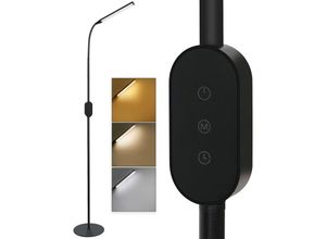 7280472795922 - ZMH LED Stehlampe dimmbar Wohnzimmer Leselampe - Modern Stehleuchte Touch Standleuchte mit Timer und Memoryfunktion Flexibler Schwanenhals