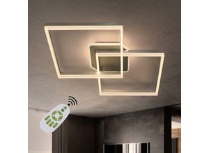 7280472797216 - Deckenlampe led Deckenleuchte Dimmbar Moderne Wohnzimmerlampe 76W 91cm Laenge quadratische Schlafzimmerlampe Küchenlampe mit Fernbedienung Innen