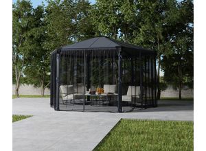 7290108133547 - Canopia Pavillon Roma Moskitonetz 225x235 cm grau