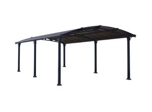 7290108138641 - Palram Canopia Arcadia Carport anthrazit 644x359x242 in cm (LxBxH)