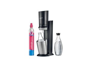 7290116742878 - Crystal 30 titan mit 2 SodaStream Crystal 30 Titan Wassersprudler mit QC CO2-Zylinder und 2x Glaskaraffe