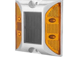 7295824458271 - Ejlife - Lampe Solaire Extérieure Marqueur de Chaussée Lumière Décorative Imperméable de Goujon de Route de Lumières Décoratives en Aluminium Moulé