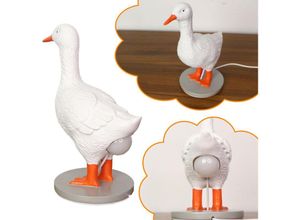 7295824463947 - Entenei-Lampe Kreatives Harz led Lustige Gans Tischlampe Nachtlicht Heimdekoration für Schlafzimmer Arbeitszimmer - Ejlife