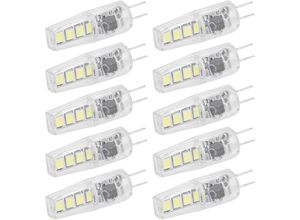 7295824472925 - EjLife 10 Stück G4 8LED-Licht 2835 Lampenchips 2W 360 Winkel PC-Lampe G4 LED-Lampe 2W 360 Winkel 180LM PC-Material Mini-Lampen-Glühbirnenäquivalent