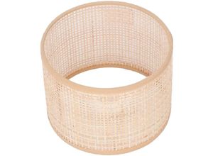 7295824473908 - Rattan Lampenschirm Ersatz Vintage Geflochtener Korb Kronleuchter Hängetisch Boden Rattan Leuchte Schirm E27 E14 - Ejlife