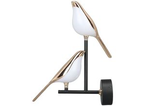 7295824477838 - Doppelte Vogel-Form-LED-Wandleuchte 360-Grad-Drehung Moderne Dekorative Schlafzimmerlampe Nordische Vogel-Wandleuchte für Wohnzimmer Schlafzimmer