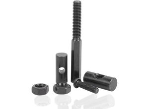 7295824479283 - EjLife Scooter Shaft Locking Screw Carbon Steel Kit Klappbare Zugstangenschraube für Elektroroller MAX G30