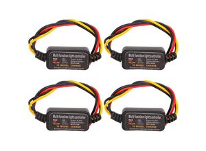 7295824494019 - Ejlife - 4 stcke Flash Strobe Controller Flasher Modul 16 Modi Einstellbar DC926 v led Bremslicht Flasher Strobe Controller für Auto Motorrad