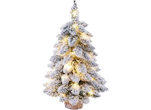 7295824518456 - Ejlife - Künstlicher Weihnachtsbaum 45 cm Mini-PVC vielseitige Simulation dekorative Tischdekoration Weiß