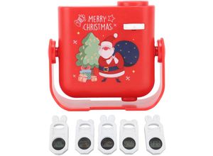 7295824519453 - Ejlife - Weihnachtsprojektor für Kinder Dekoration mit mehreren Mustern LED-Umgebungslicht mit 5 Folien