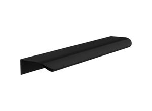 7296924906464 - AlwaysH 4 Stück schwarzer 150-mm-Küchenschrankgriff bündiger Einbaugriff für Möbeltüren Schubladen Schränke Schrankgriffe (Lochabstand 128 mm)