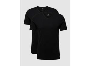 7297624033276 - adidas Active Flex Cotton Shirt 2er-Pack V-Ausschnitt für Herren schwarz XXL