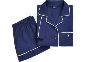 7297624134621 - POLO RALPH LAUREN Polo Essentials Shorty Short Sleeve Knopfleiste für Damen blau L