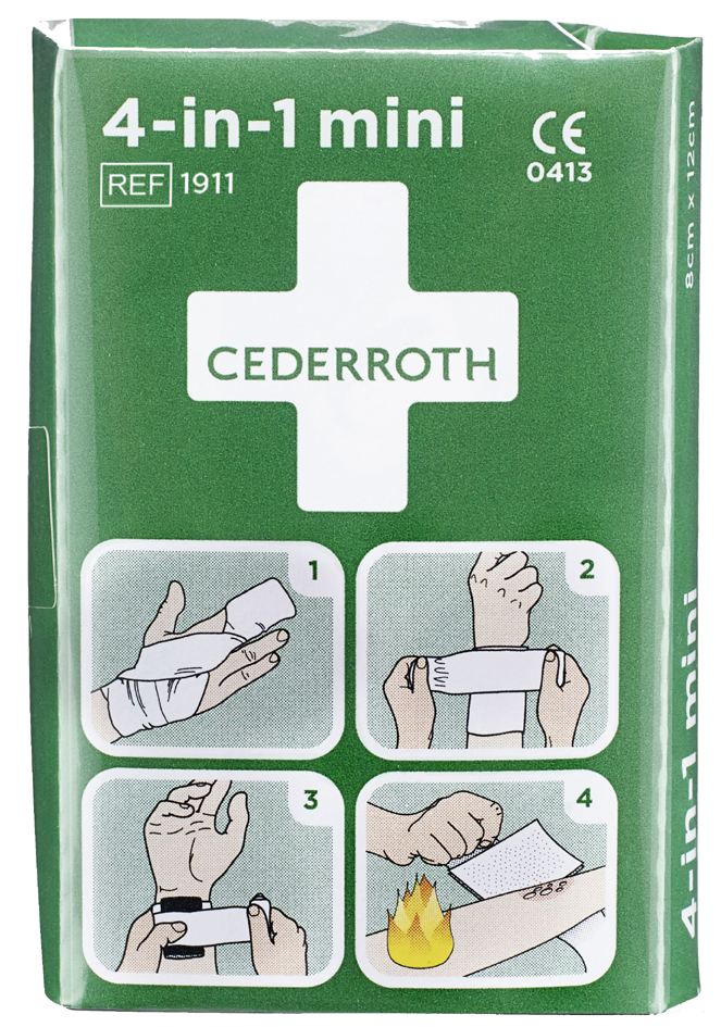 7310610019112 - CEDERROTH 4-in-1 Blutstiller-Verband mini