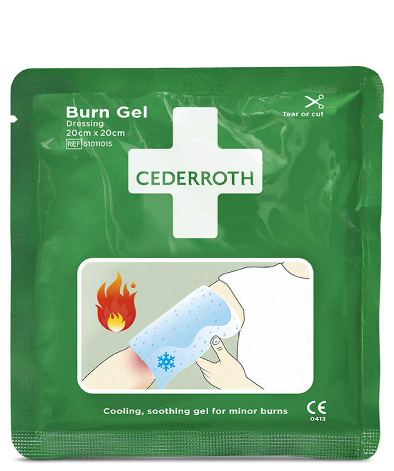 7310610021818 - Cederroth Burn Gel Dressing  Face Mask Verbrennungskompresse Sterile Gesichtsmaske für Brandwunden Größe 30 x 40 cm