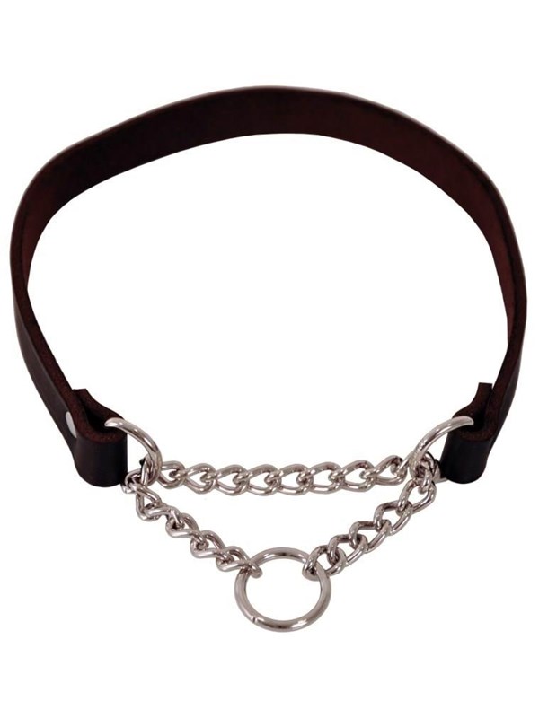 7312131614555 - Leather collar Lina chain